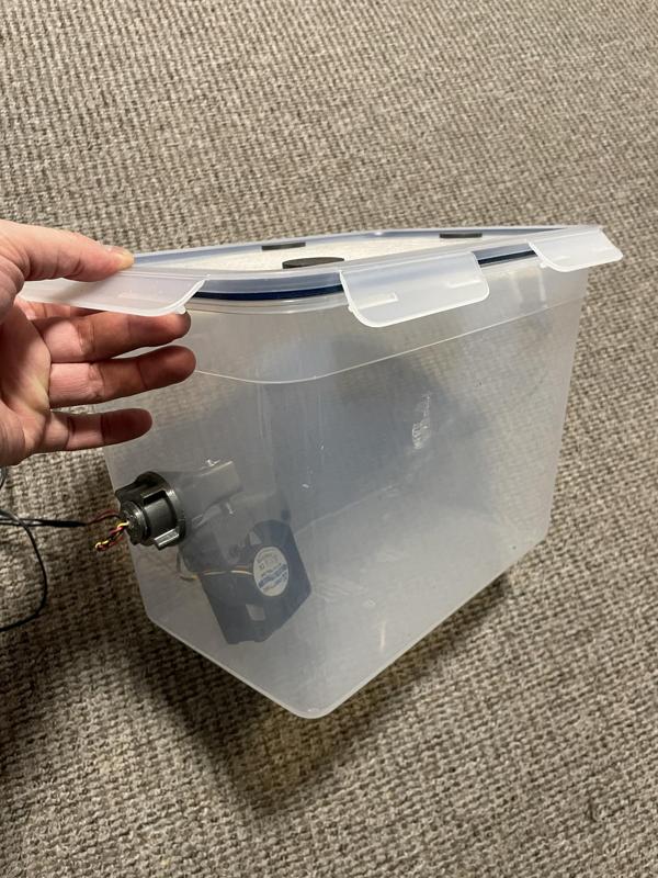 Acetone vapor chamber for ABS - vent holder