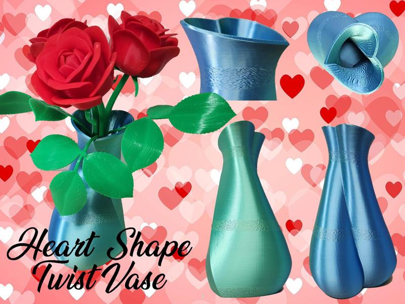 Heart Vase "Twist"