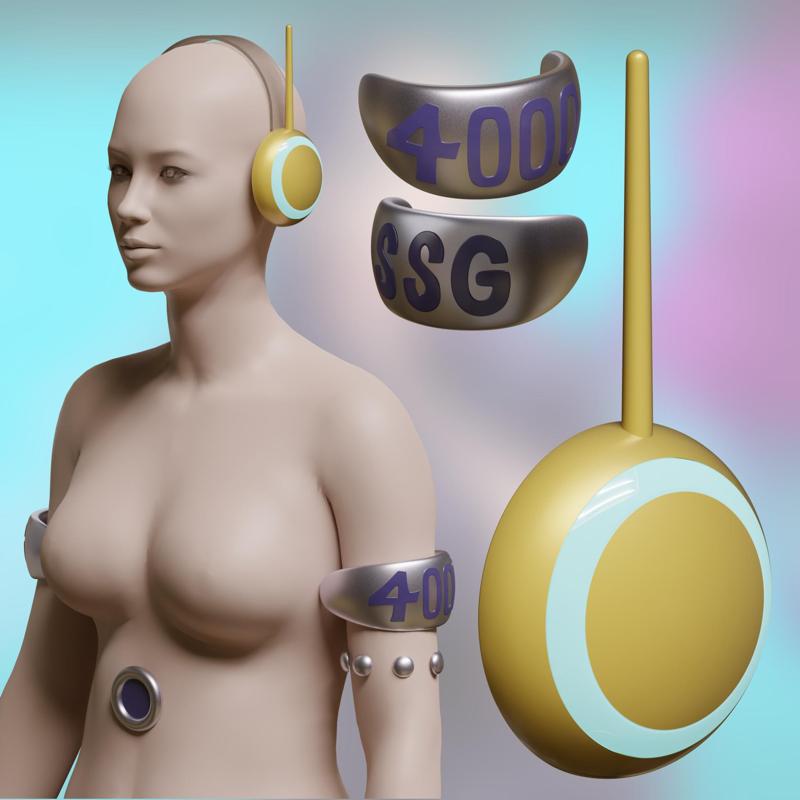 ONE PIECE ROBIN HEADPHONE EGGHEAD COSPLAY 3D PRINT MODEL