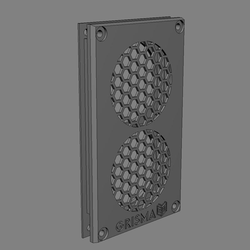 Doble fan mount Enclosure