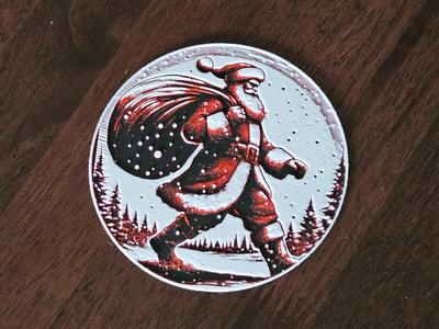 Santa Coaster