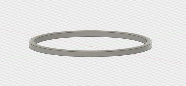 90mm Diameter 5mm Thick ring 4mm high Gasket