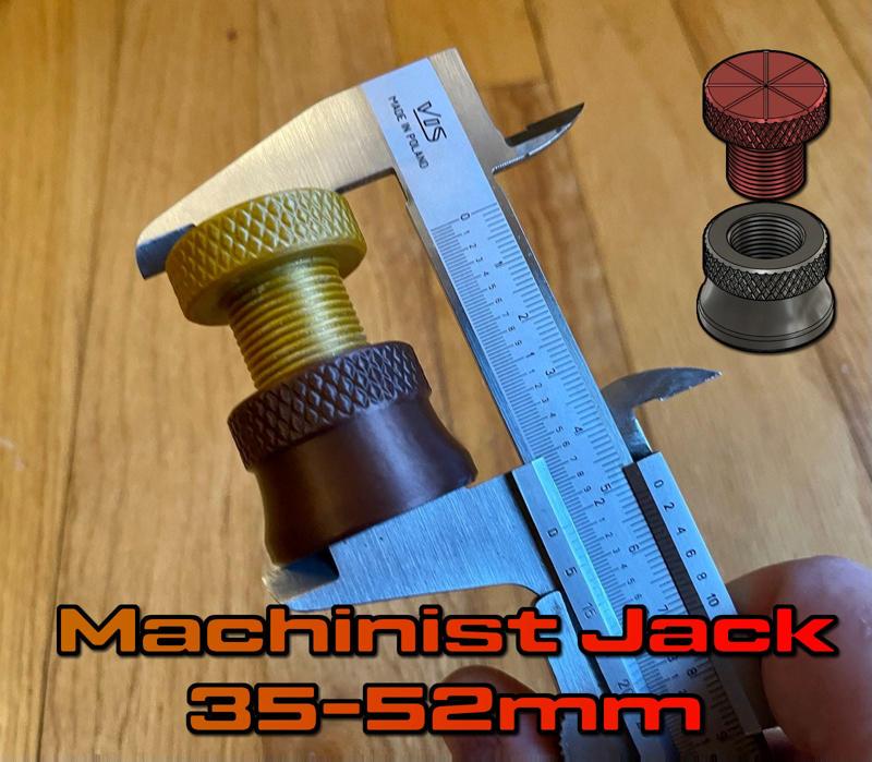 Fully 3D Printed Machinist Jacks \ Fidget with Two Head Styles 35-52mm