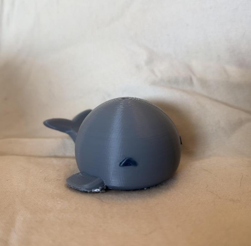 Whale toy with working blowhole