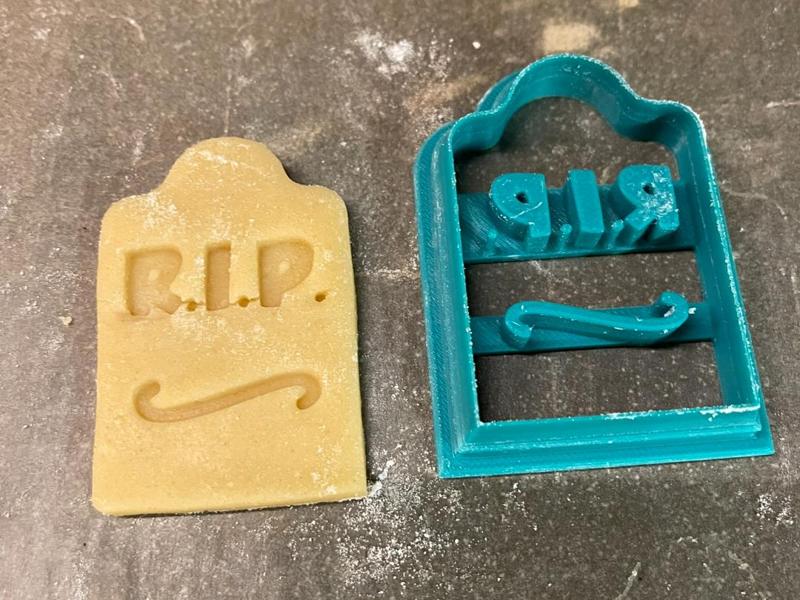 Halloween tombstone cookie cutter