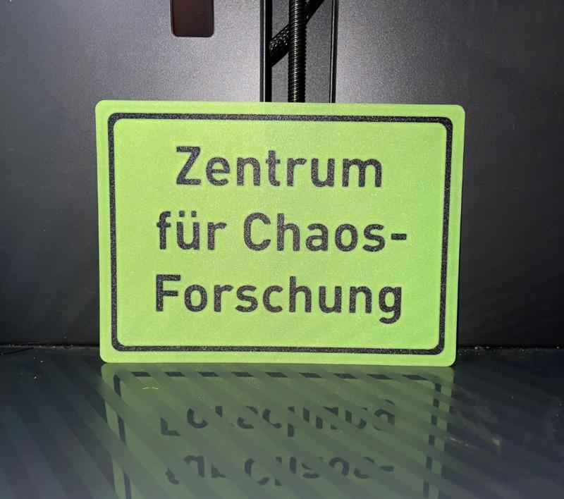 Funny Sign: Center for Chaos Research