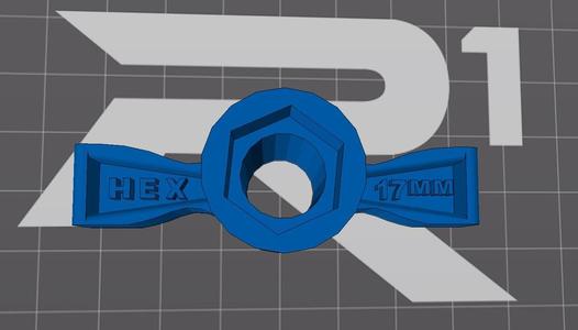 Wheel Wrench Splined 17mm