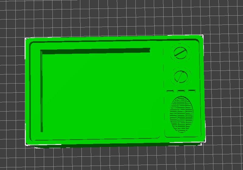 Small vintage looking TV shelf with keyhole for hanging