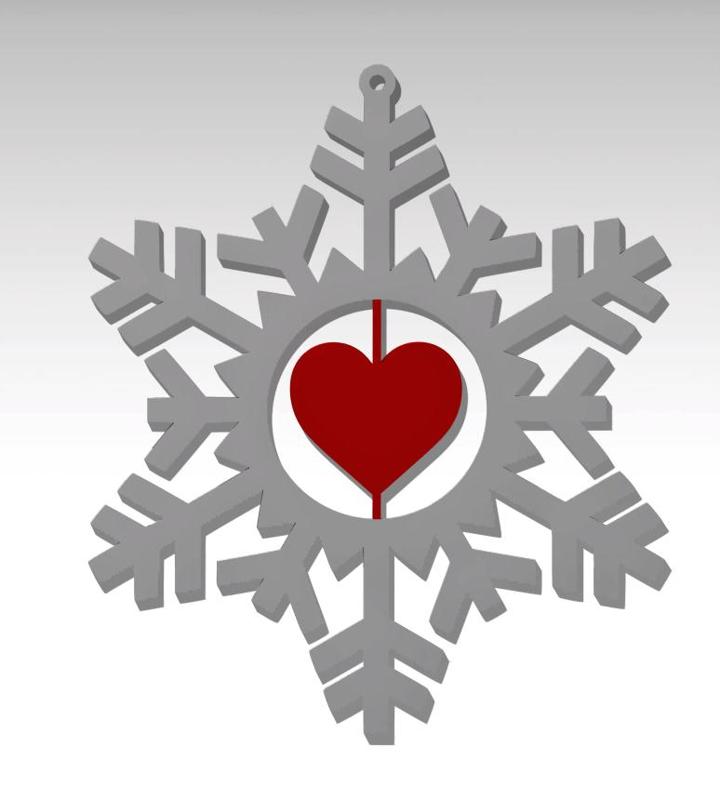 Snowflake heart