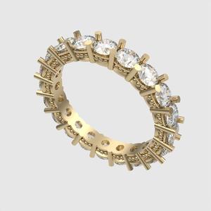 Radiant Eternity Circle Ring 3D print