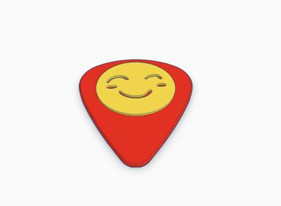 Happy Emoji Guitar Pick