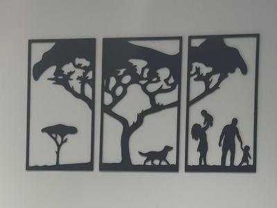 Family Silhouette Art Set 
