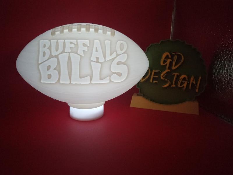 Buffalo Bills 3D WAVE NFL FOOTBALL TEALIGHT