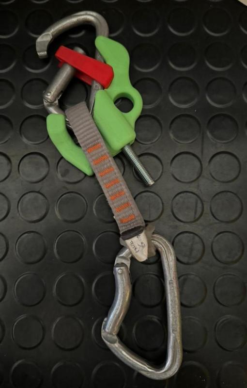 Pieza para sujetar el Mosquetón o o anilla