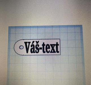 Keychain with your text