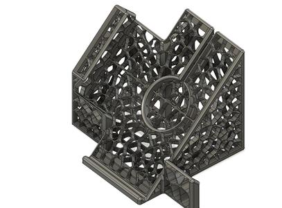 Iphone 15 Plus Vertical and horizontal Phone holder (plus Wireless Charger) (Voroni Version)