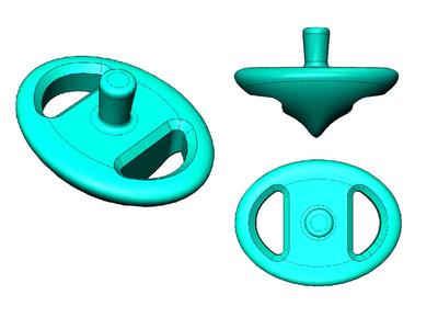 Asymmetric spinning top
