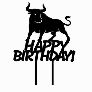 TOPPER CAKE TAURUS SIGN TAURUS horoscope CRIPTOMONEDA TORO