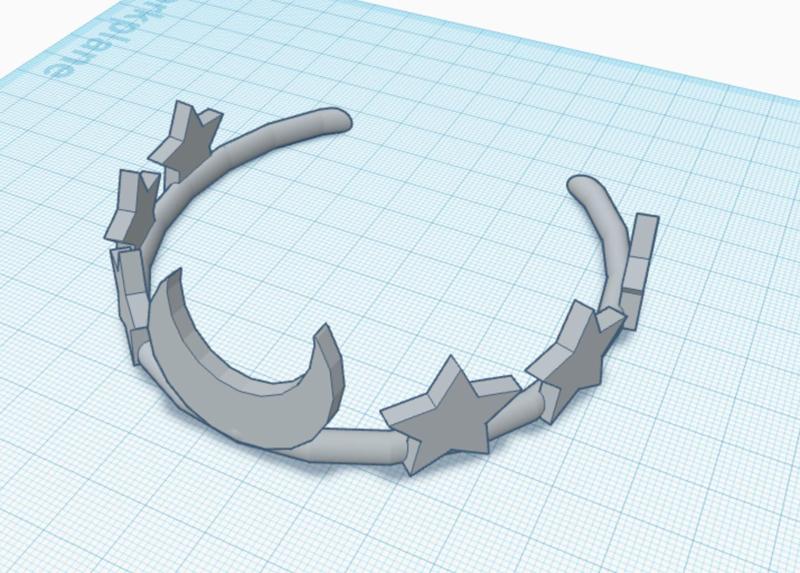 Tiara With Stars And Moon