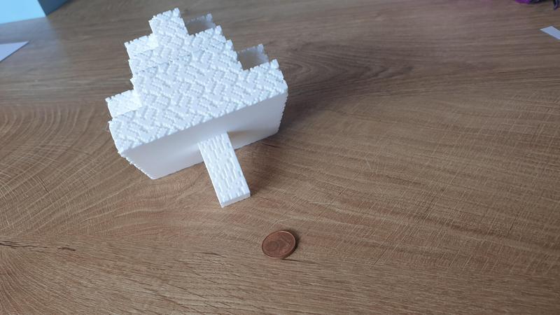 Iconic Minecraft Tree in 2 pieces