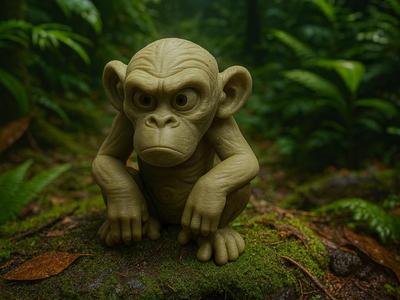The Grim Guardian Monkey of the Jungle 