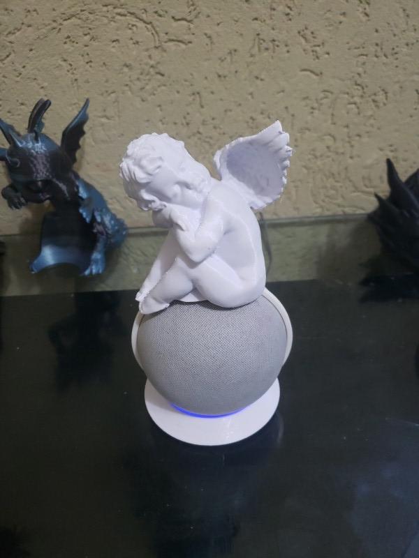 Suporte Alexa Echo Dot 4a e 5a Geração Anjo Dormindo