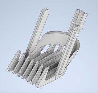 Larger hair clipper attachment