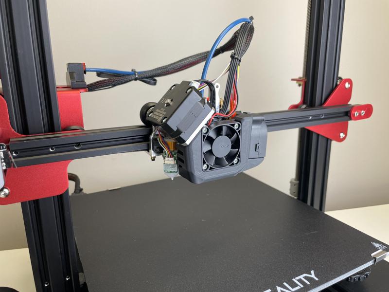 M3213 CR-10S Pro V2 / CR-10 Max [Micro Swiss NG Extruder] - Fan Shroud and Probe Bracket