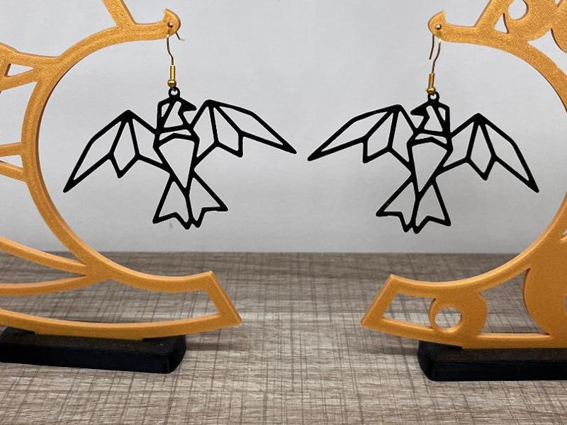 Earrings - Eagle Geometric