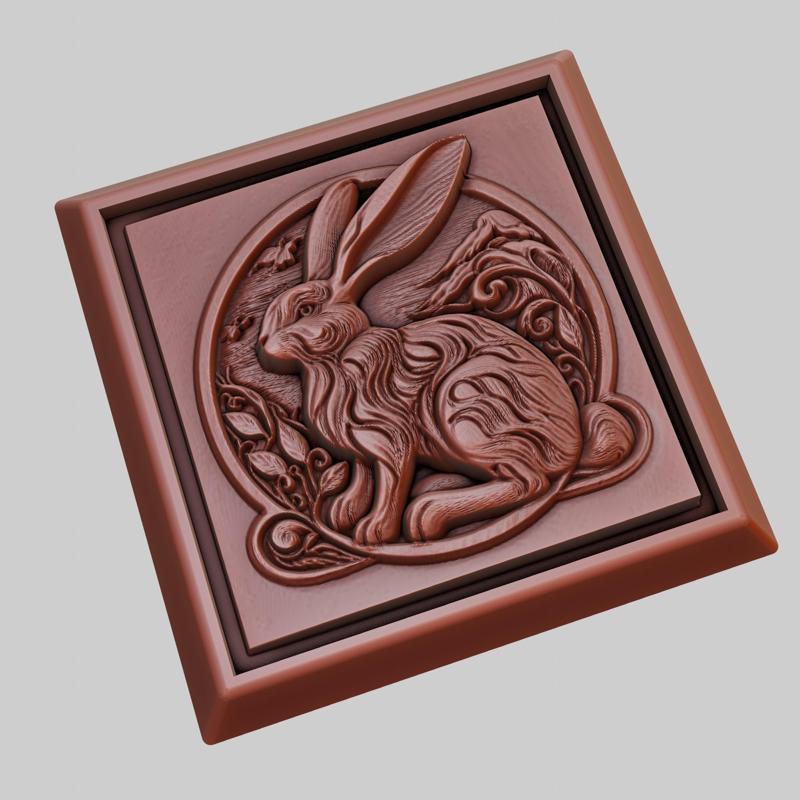 Rabbit Animal 3D Model for CNC Router Laser & 3D Printer