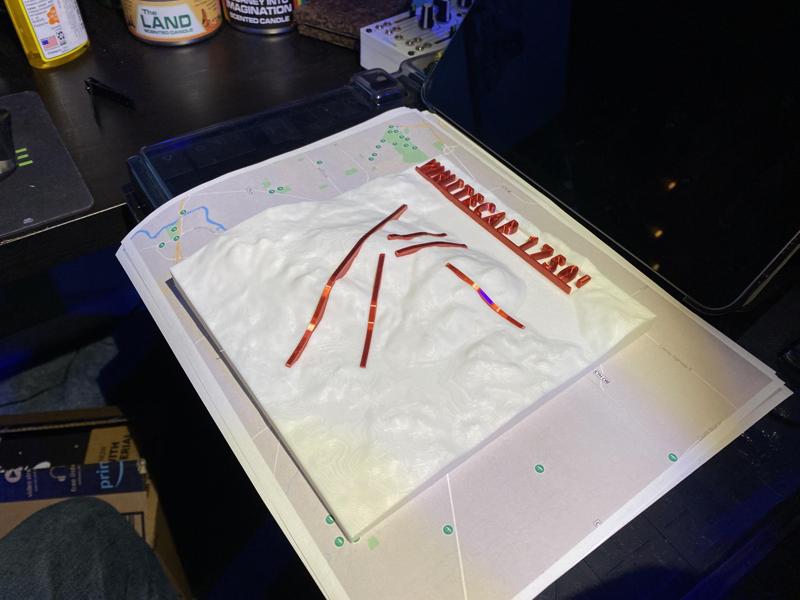 Whitecap Mountain Ski Hill Model