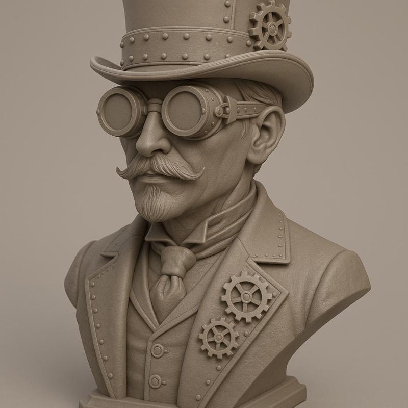 Steampunk Bust of a Gentleman