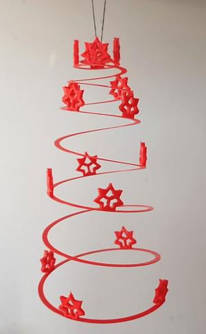 spiral spring gravity christmas ornament