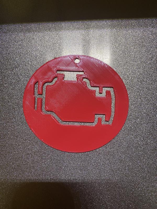 Check engine ornament