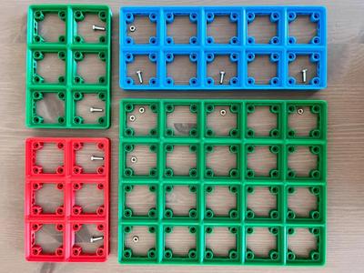 Gridfinity Baseplate Screwable with Press Fit Magnet Slots