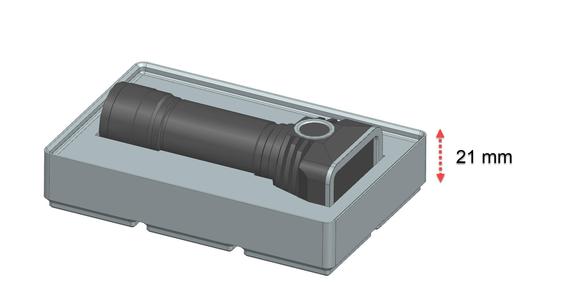 Gridfinity tray for Emisar DT8K