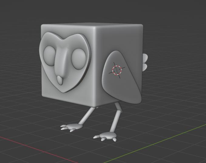 Owl from Blender tutorial :)