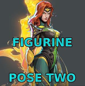 Jean Grey Phoenix, Alternative pose Default Costume Marvel Rivals  Clothed Figurine  for 3d printing, GIft
