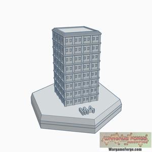 Modern Building 3 Hex Map Scale HMSM003