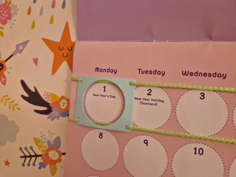 Date window for calendar