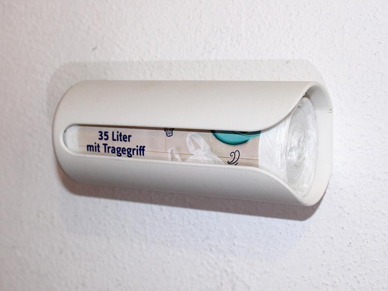 Small Trash Bag Dispenser / Holder for 35L rubbish bags / garbage bin liner