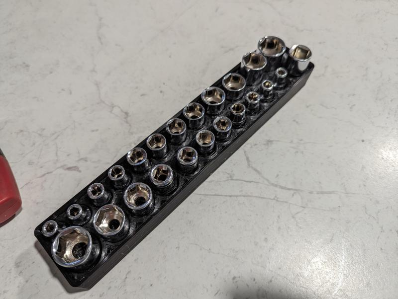 Gridfinity - Socket holder Imperial and Metric