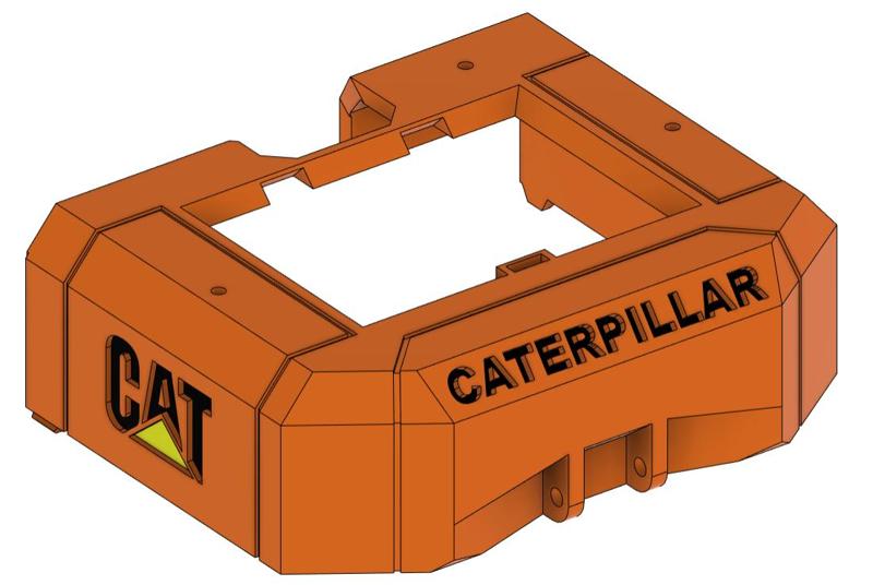 Caterpillar reat engine cover For RC Excavator