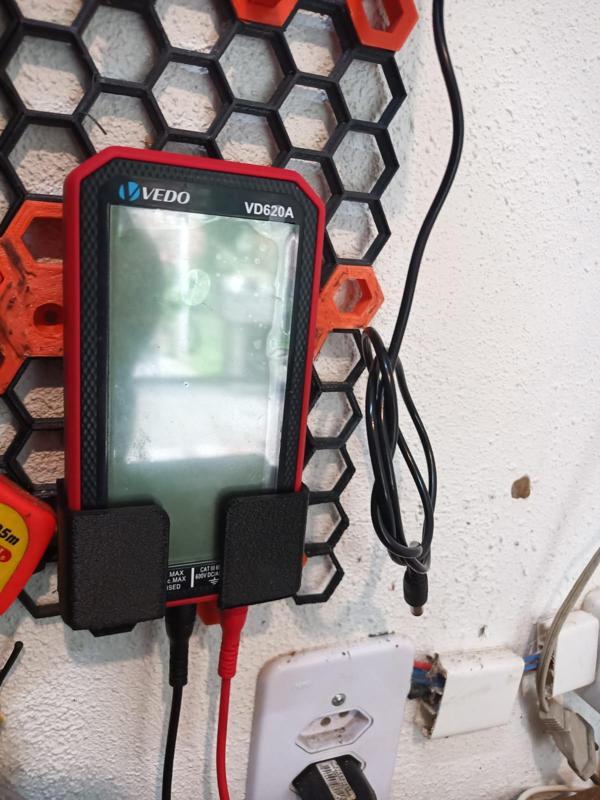 Aneng 620 multimeter holder for honeycomb storage wall (maybe aneng 681 and others)