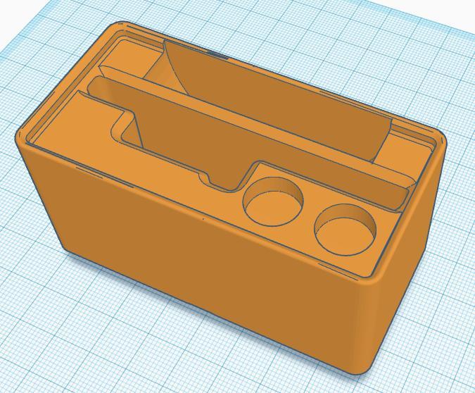 Gridfinity Lidl Parkside Magnifying Glass and Caliper Holder