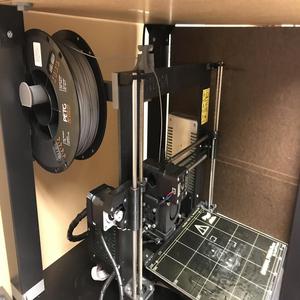 Prusa i3 mk2 spool holder side mount with integrated filament guide