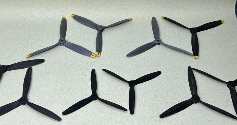 Catalina PBY 3-blade propeller collection
