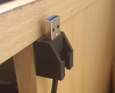 RJ45 / USB Cable Hanger for Desk