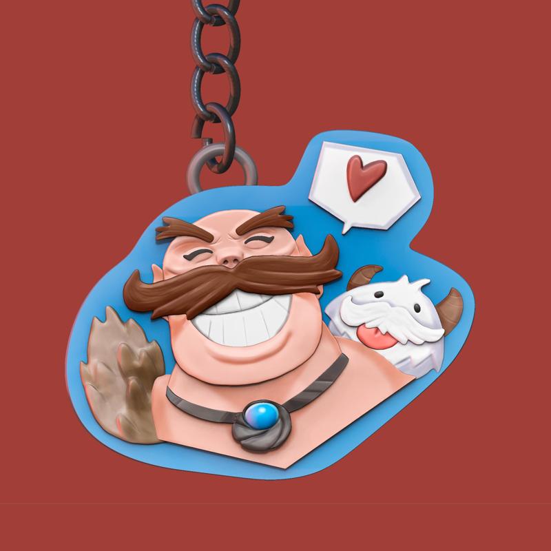 Braum Lol Keychain