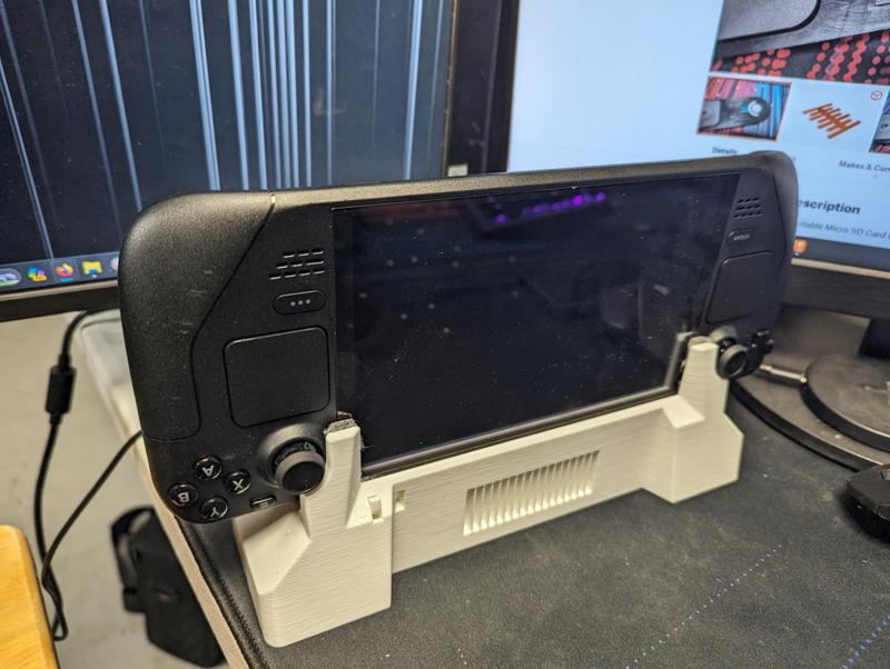 Inverted Steam Deck Dock with Slides